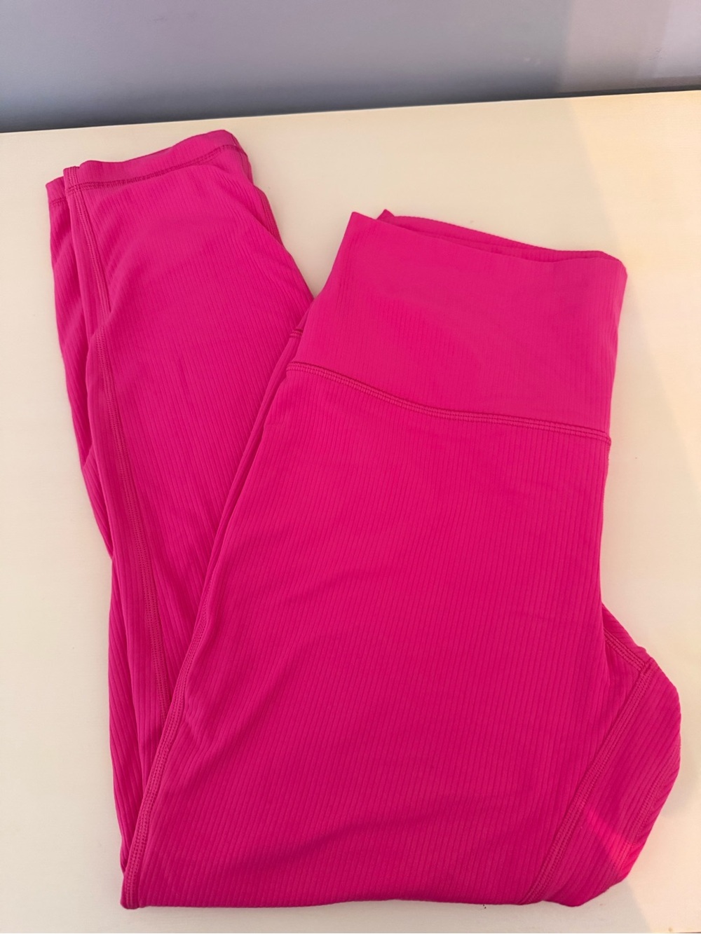 lululemon  Ribbed Leggings in Bright Pink